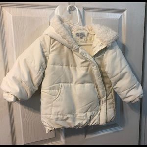 Baby quilted coat - off white - 24 months